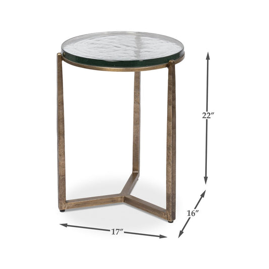 Table d'appoint ronde contemporaine