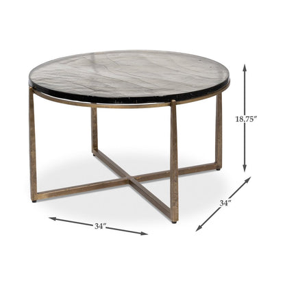 Table basse ronde contemporaine