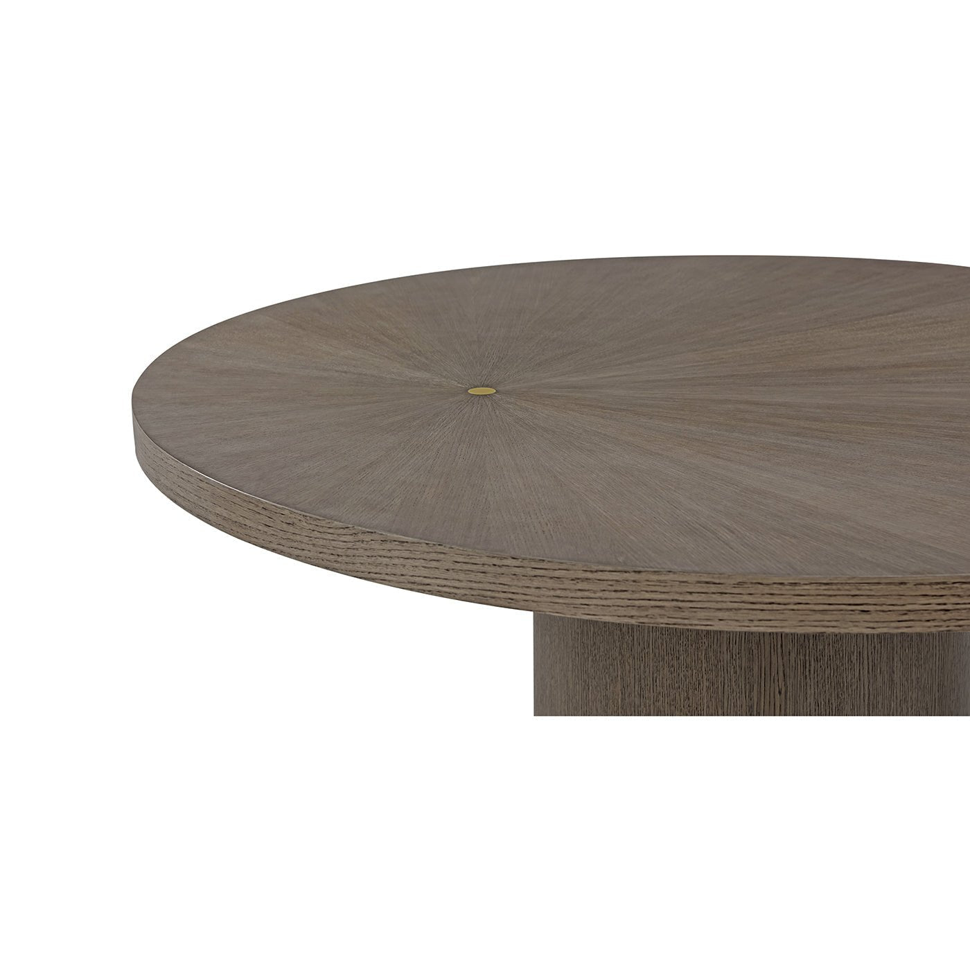 Table à manger ronde Hollywood Regency - Vison foncé