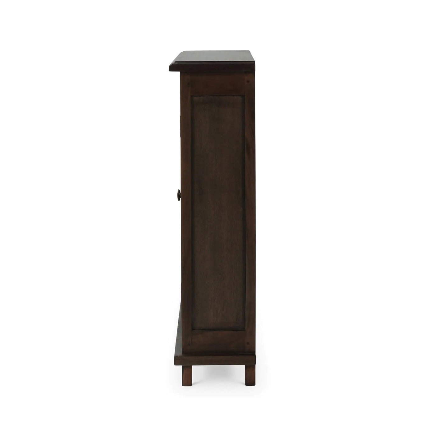 Meuble d'appoint rustique de style ferme - Finition noyer