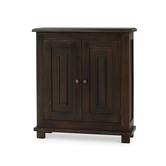 Meuble d'appoint rustique de style ferme - Finition noyer