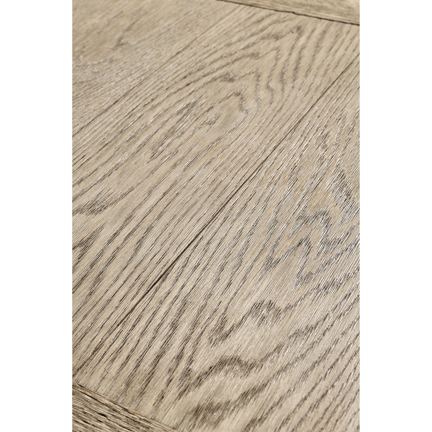 Rustic Grayed Oak Extension Dining Table