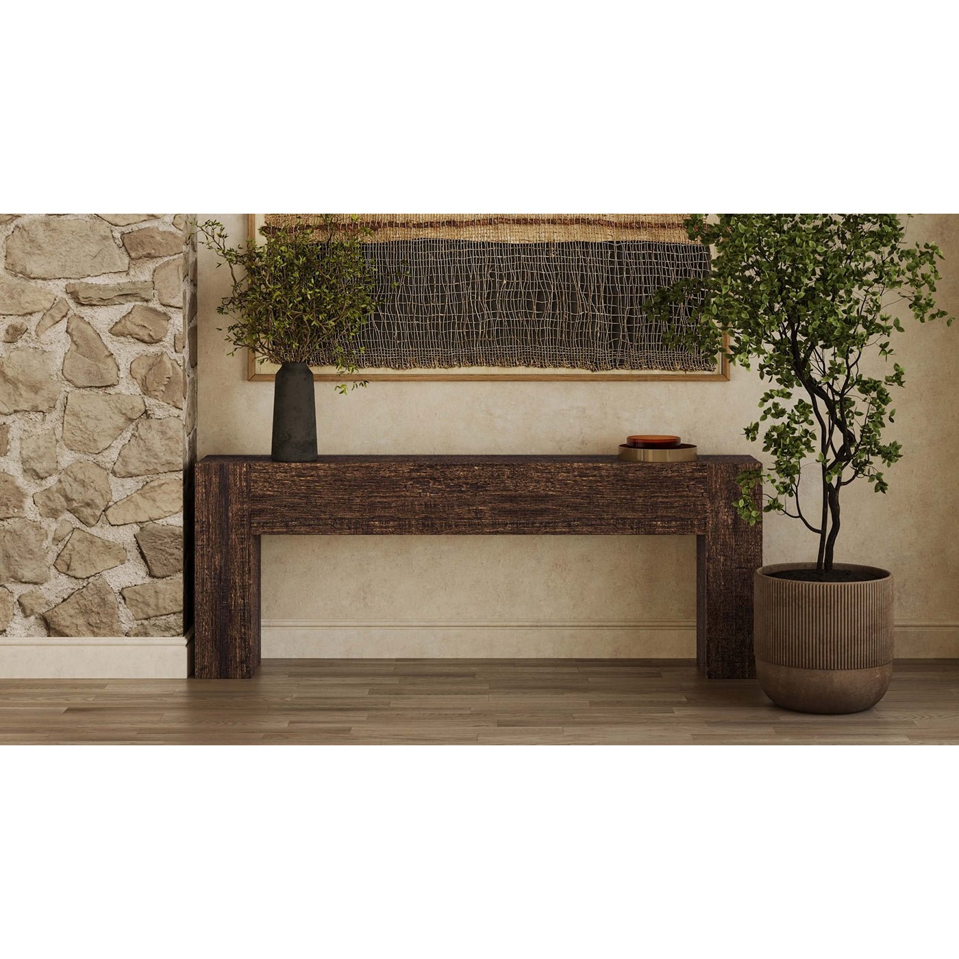 Console rustique minimaliste
