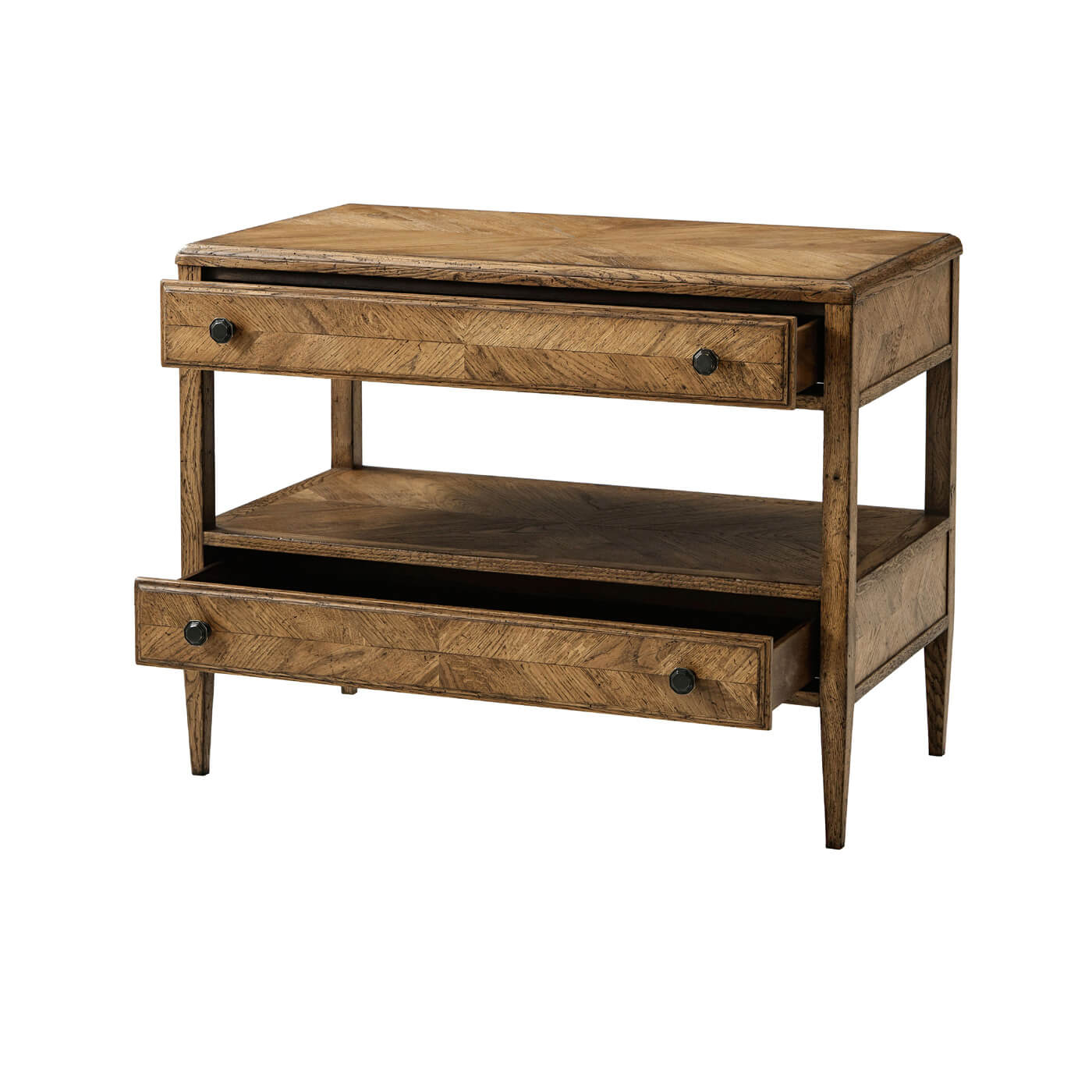 Table de chevet rustique en chêne 