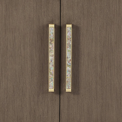 Buffet buffet Hollywood Regency sombre