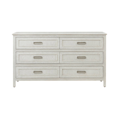Commode à six tiroirs en chêne blanc 