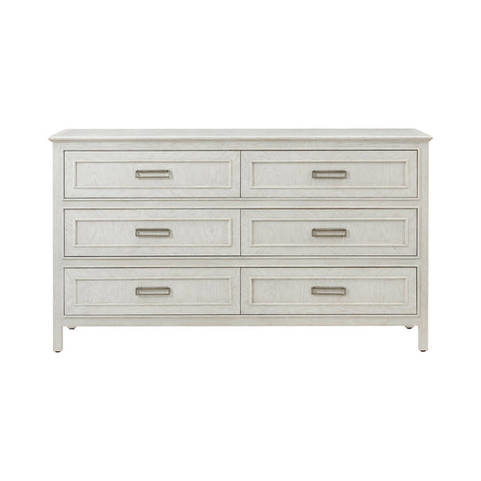 Commode à six tiroirs en chêne blanc 