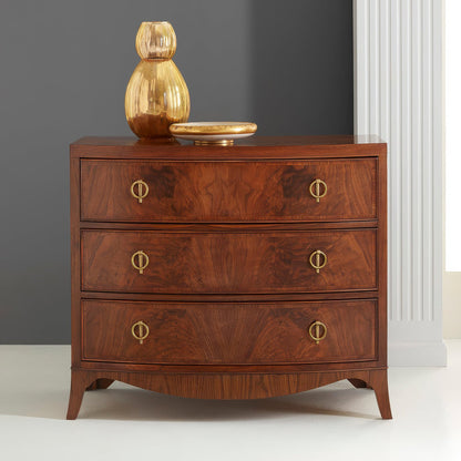 Small English Walnut Chest of Drawers