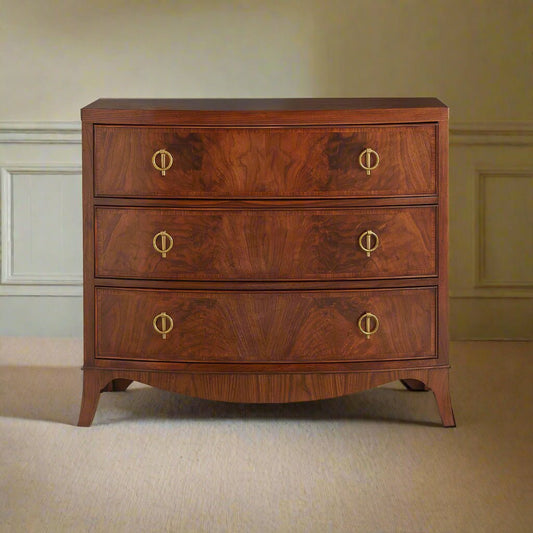 Small English Walnut Chest of Drawers