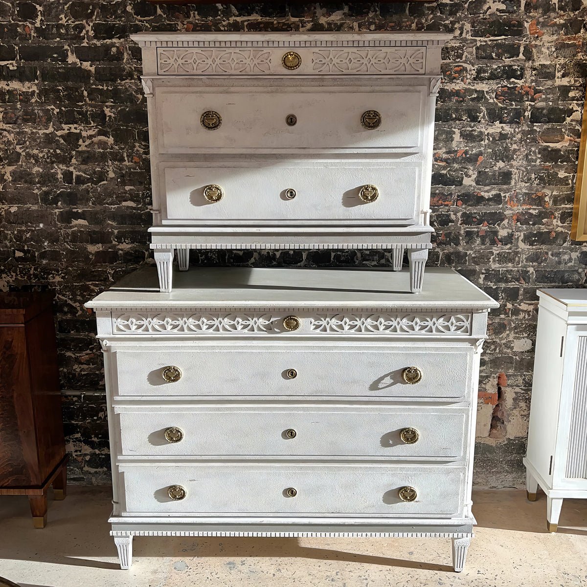 Small Gustavian Style Bedside Chest