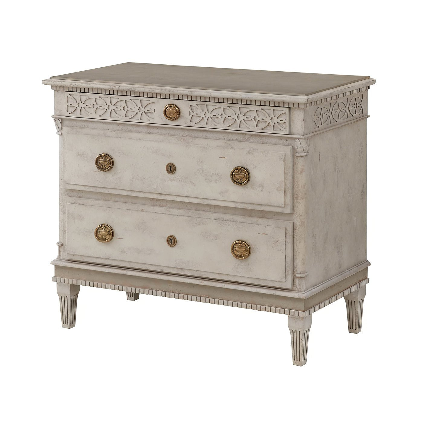 Small Gustavian Style Bedside Chest