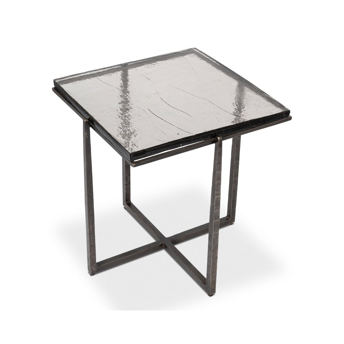 Table d'appoint carrée contemporaine