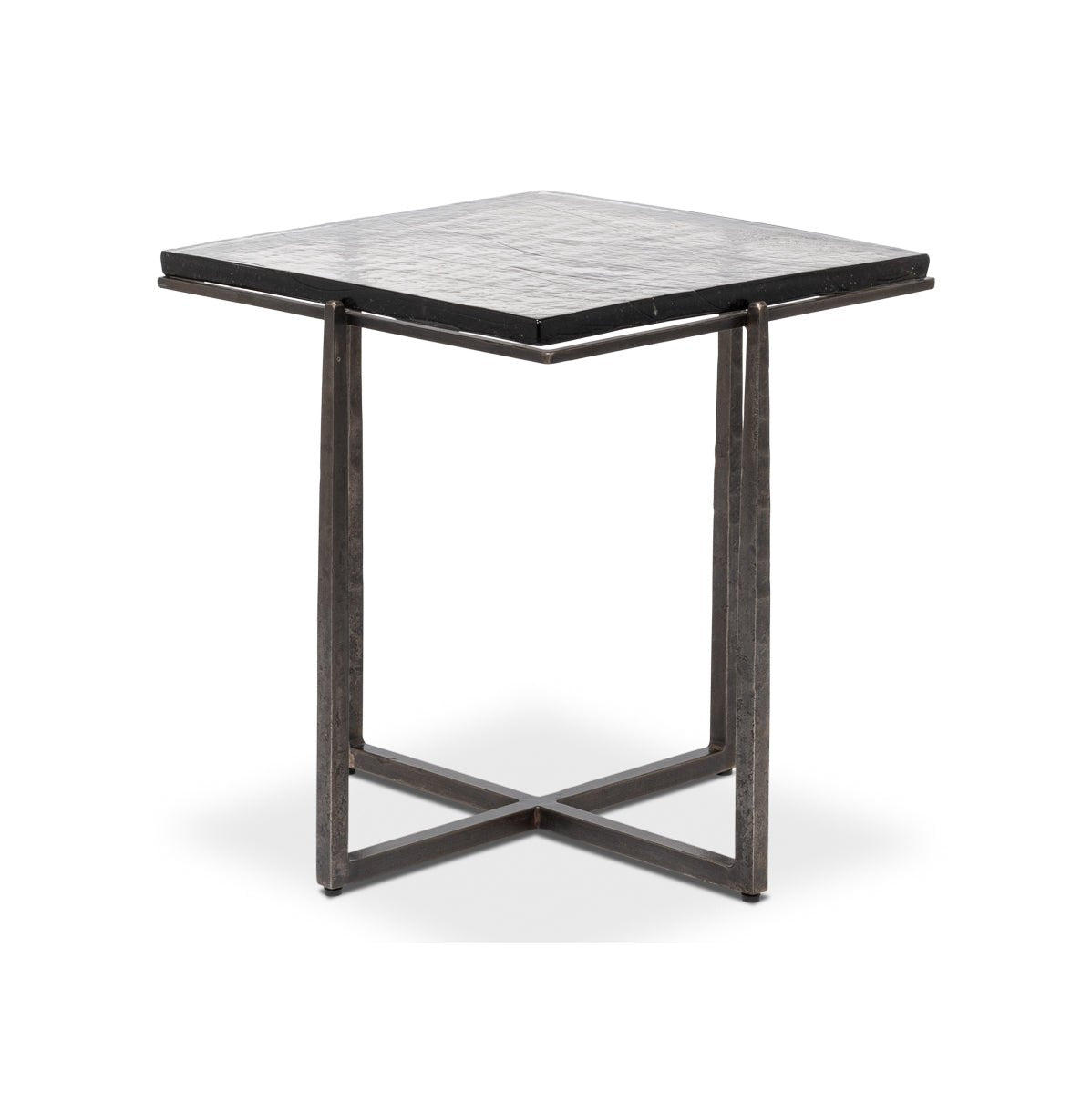 Table d'appoint carrée contemporaine