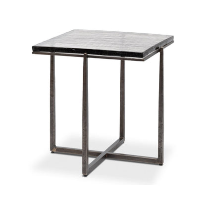 Table d'appoint carrée contemporaine
