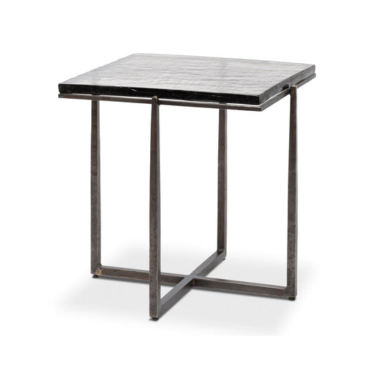 Table d'appoint carrée contemporaine