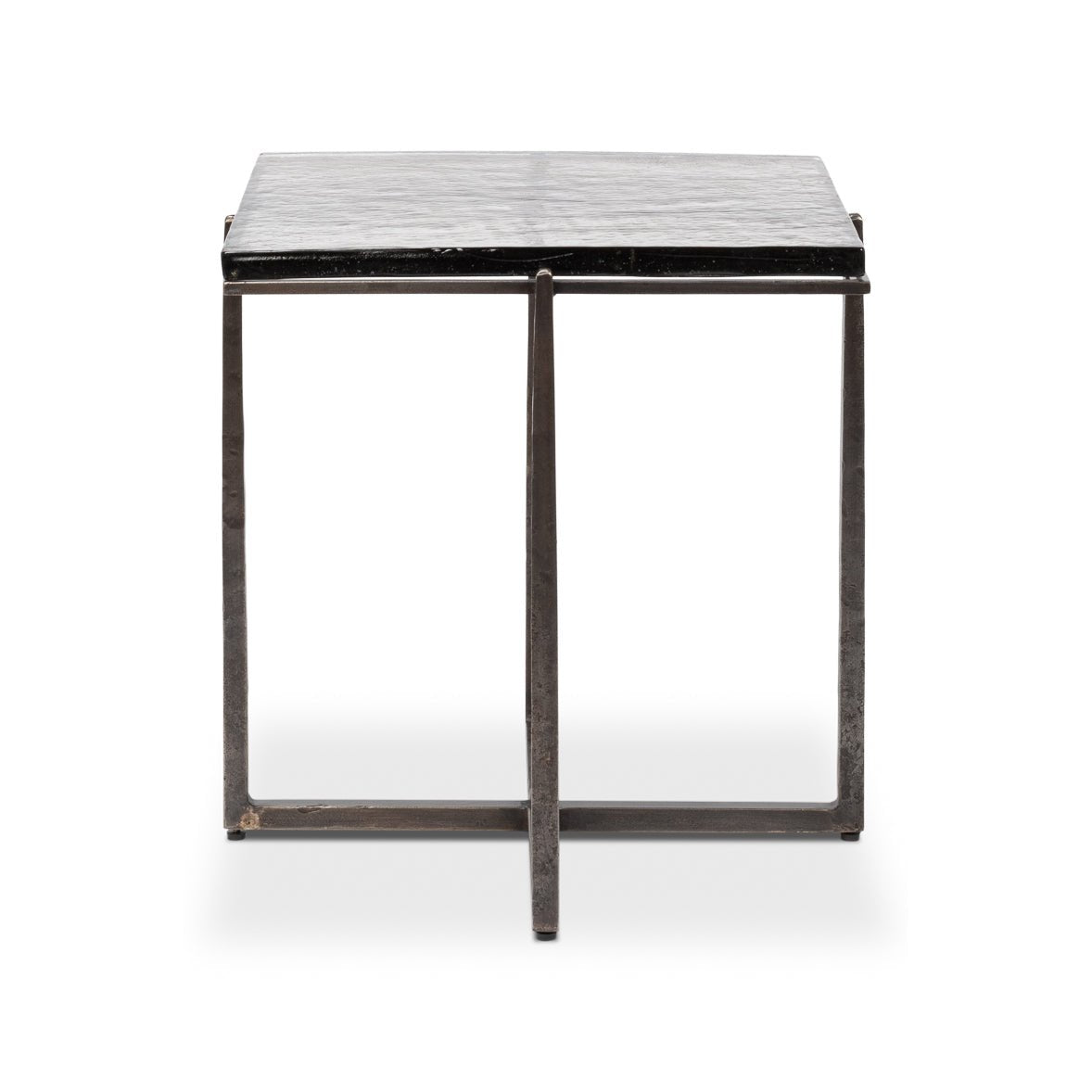 Table d'appoint carrée contemporaine