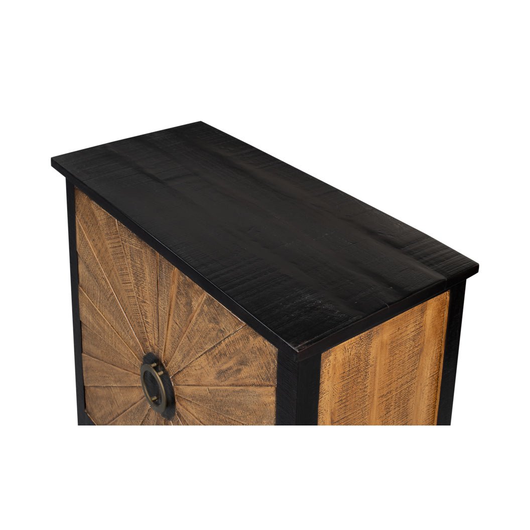 Armoire en bois Sunburst