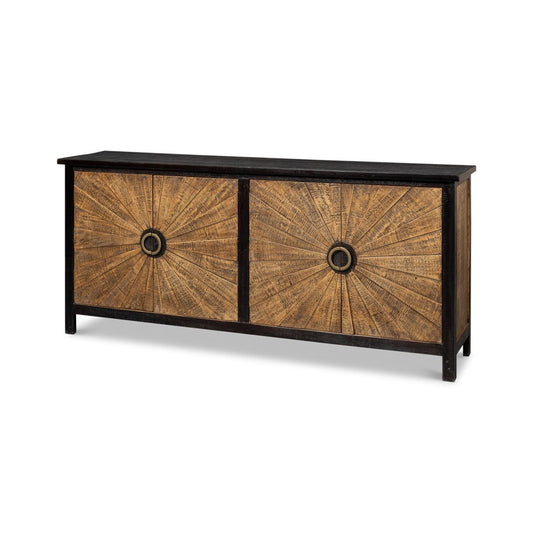 Buffet en bois Sunburst
