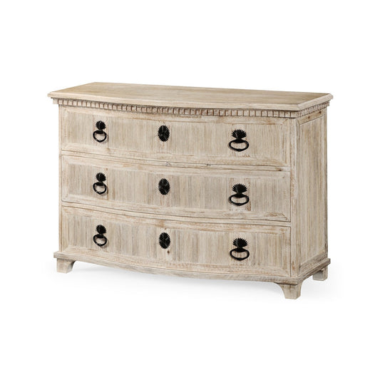 Swedish Bowfront Whitewash Dresser