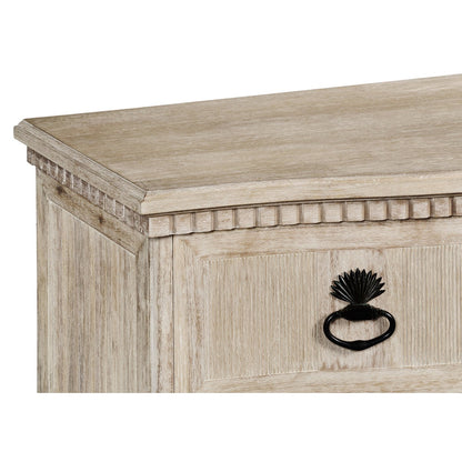 Swedish Bowfront Whitewash Dresser