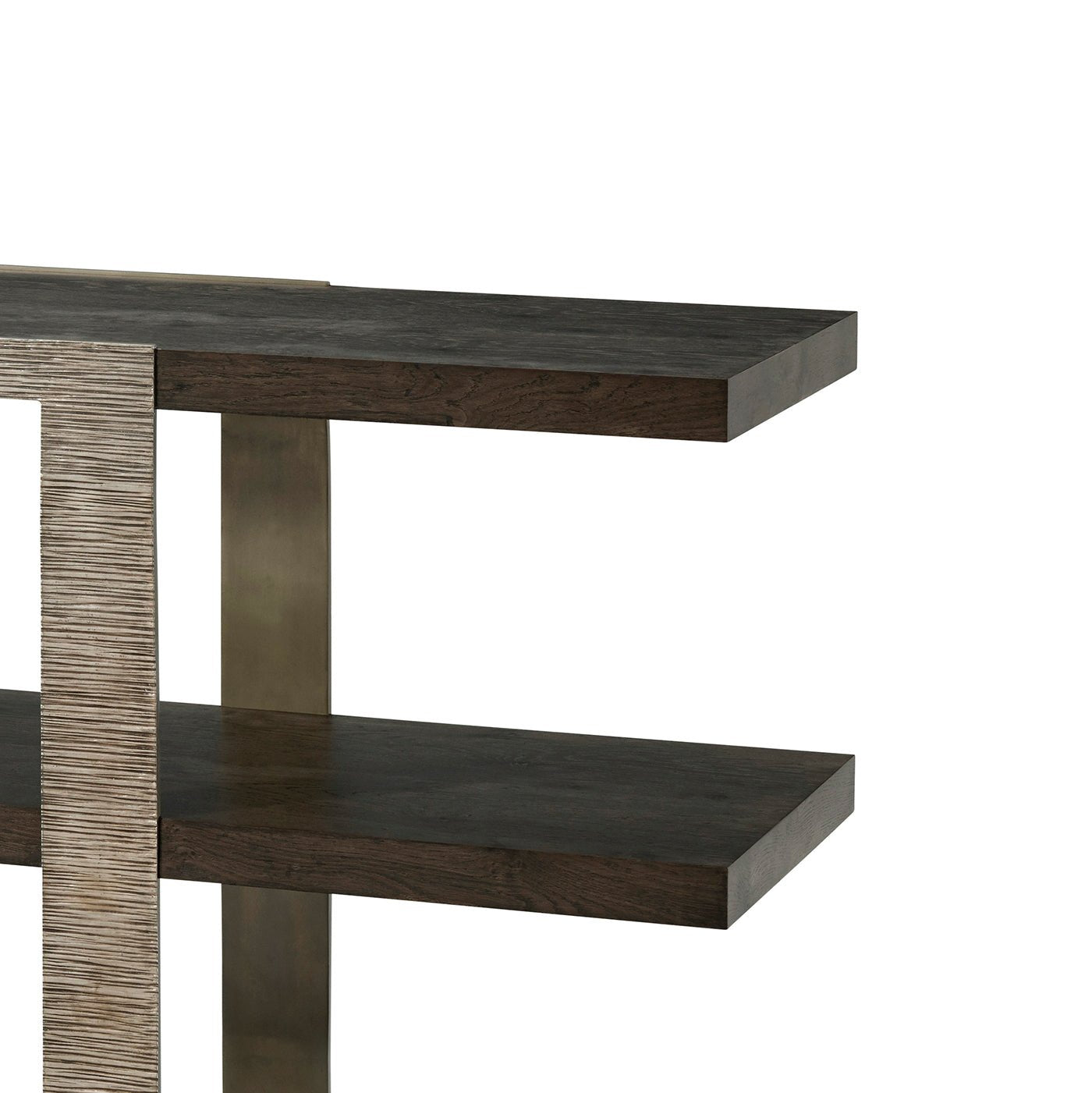 Table console industrielle moderne à trois niveaux