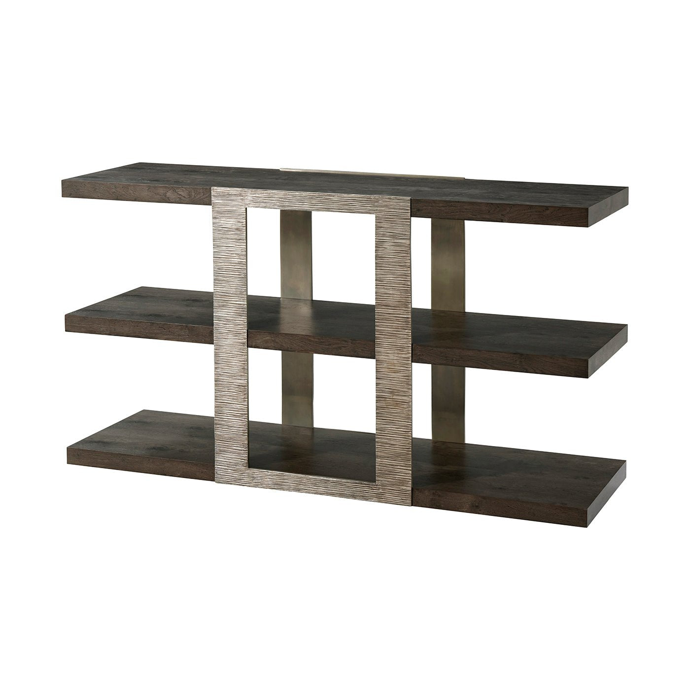 Table console industrielle moderne à trois niveaux