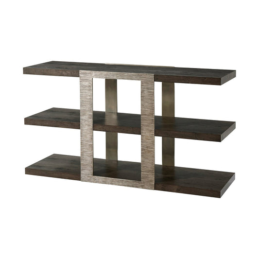 Table console industrielle moderne à trois niveaux