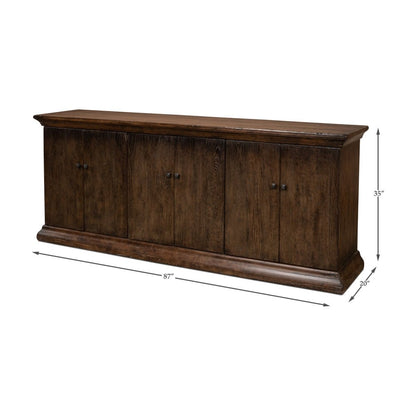 Buffet provincial brun grillé