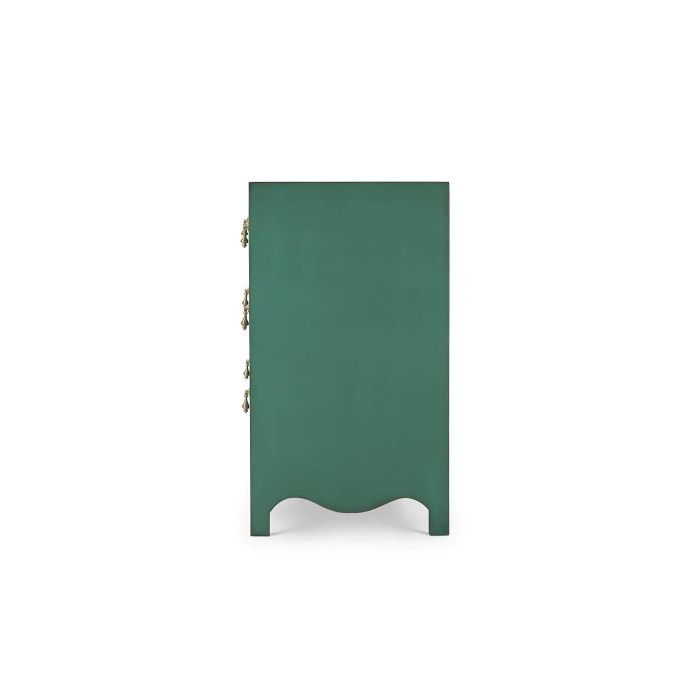 Commode vintage en saule vert