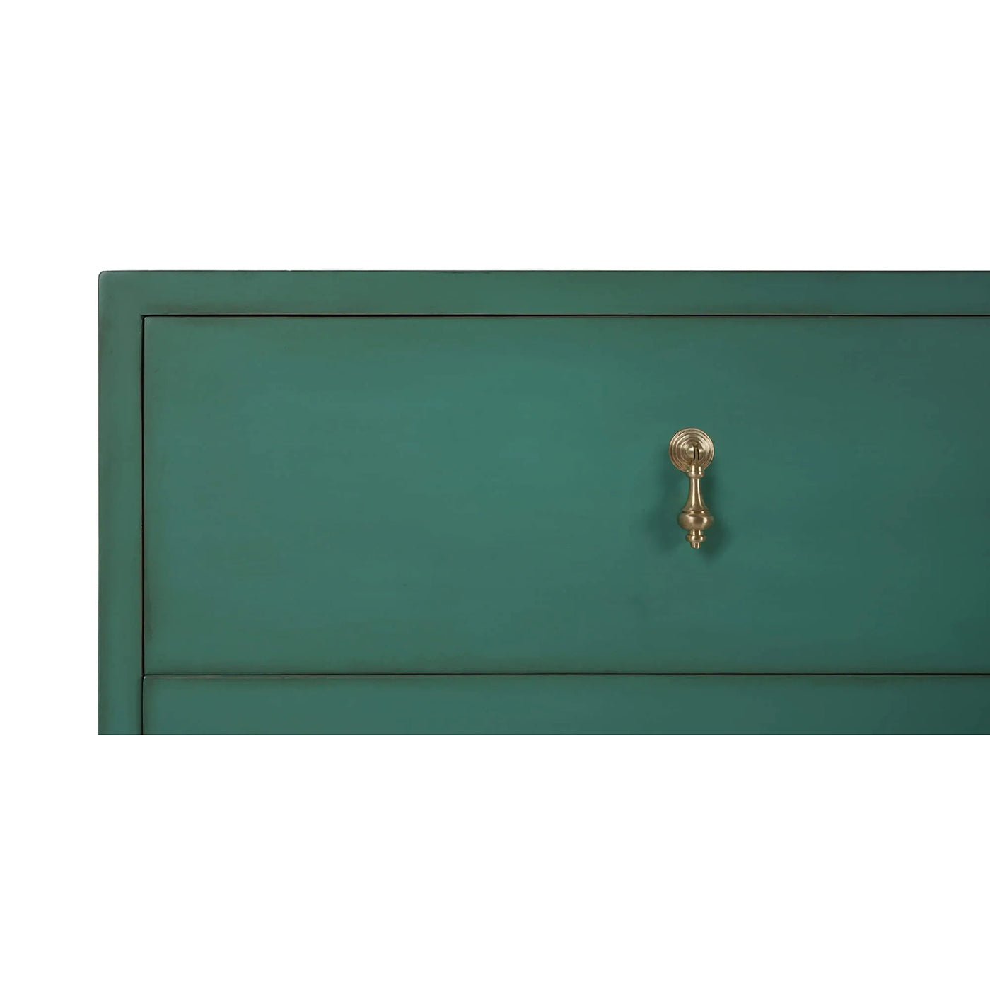 Commode vintage en saule vert