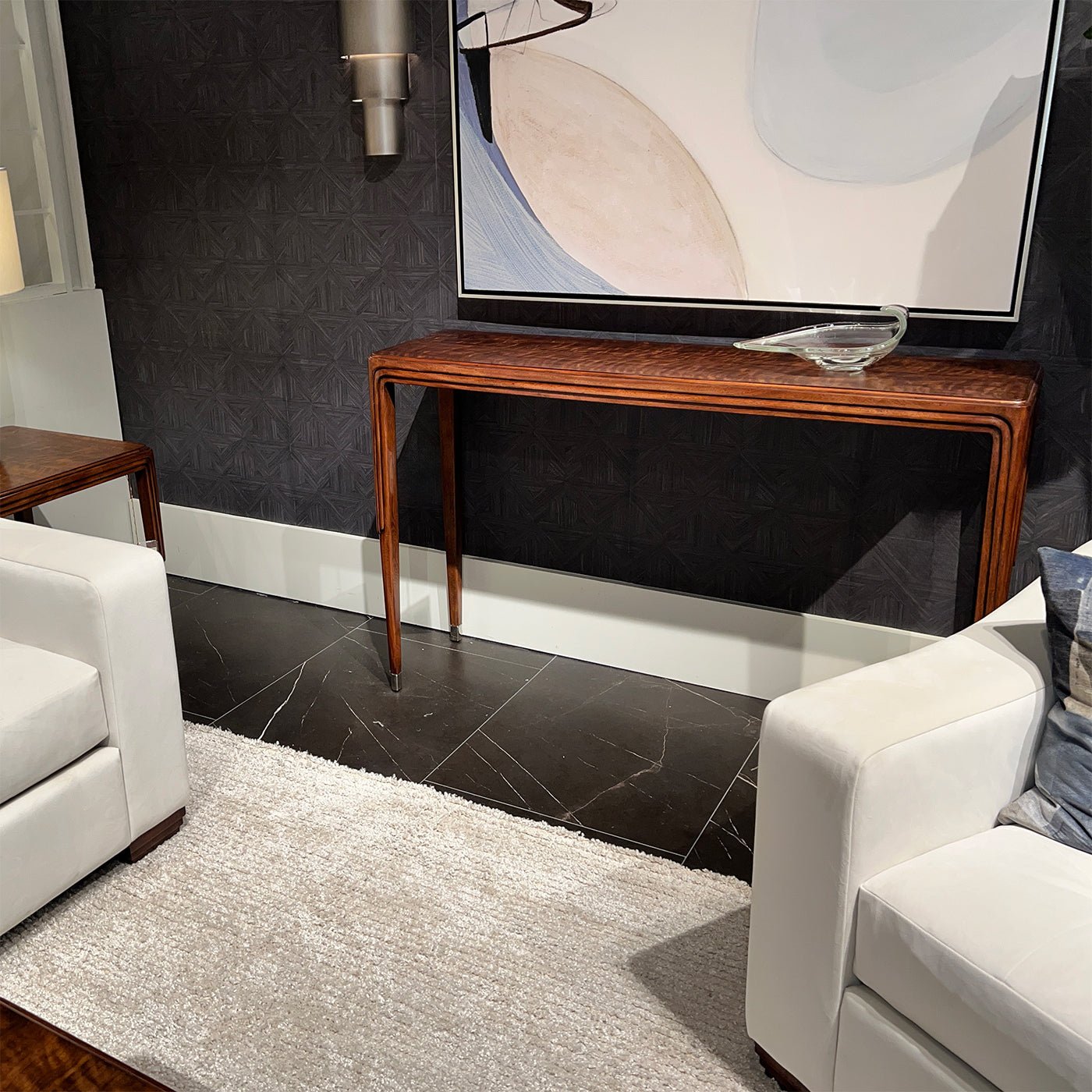 Console Art Déco en noyer