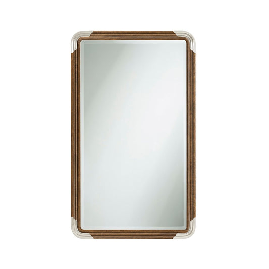 Miroir Art Déco en noyer