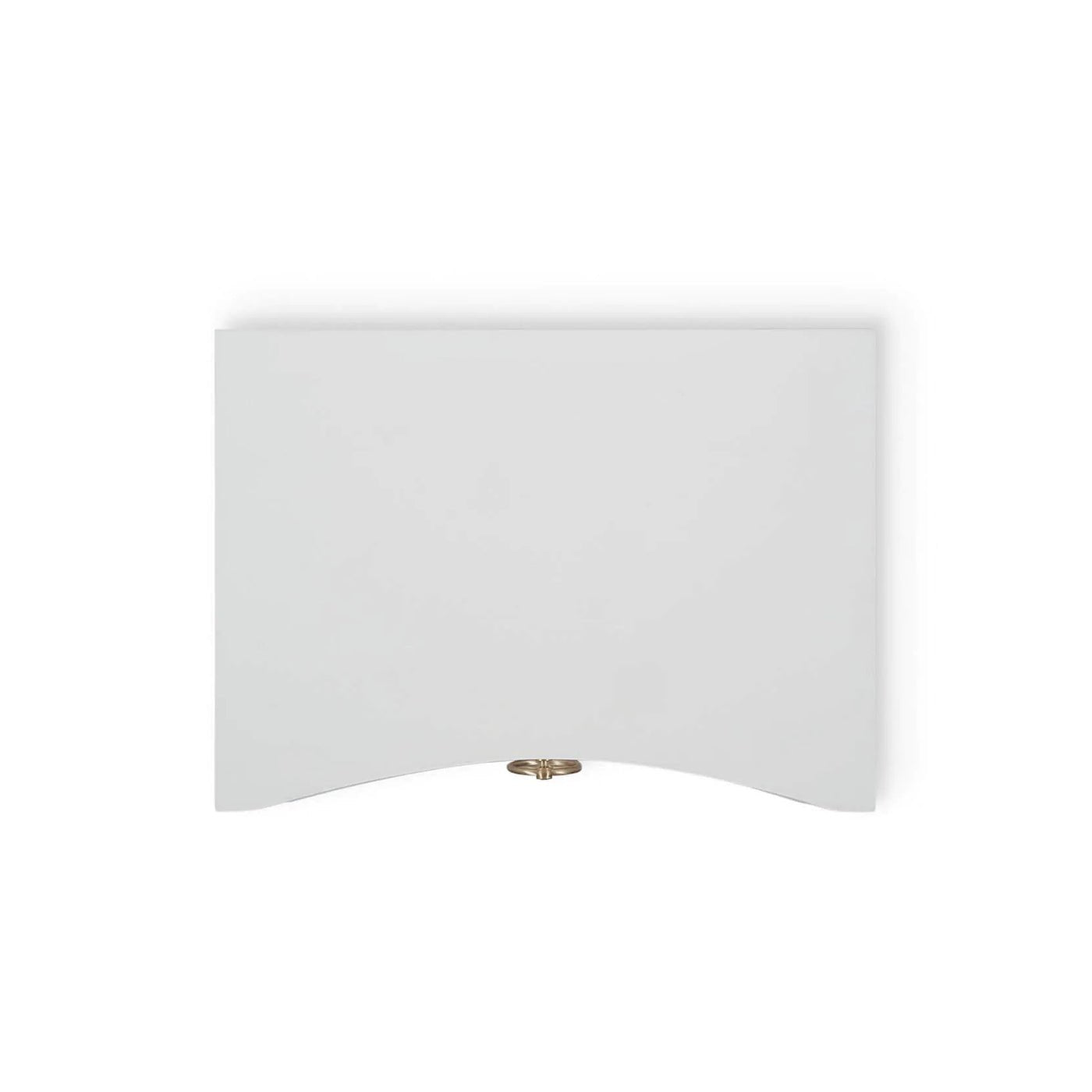 Table de chevet moderne en lin blanc
