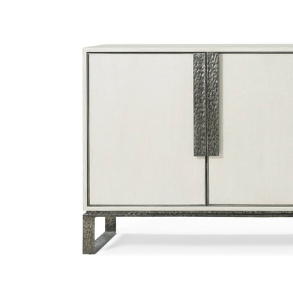 Meuble multimédia industriel moderne blanc