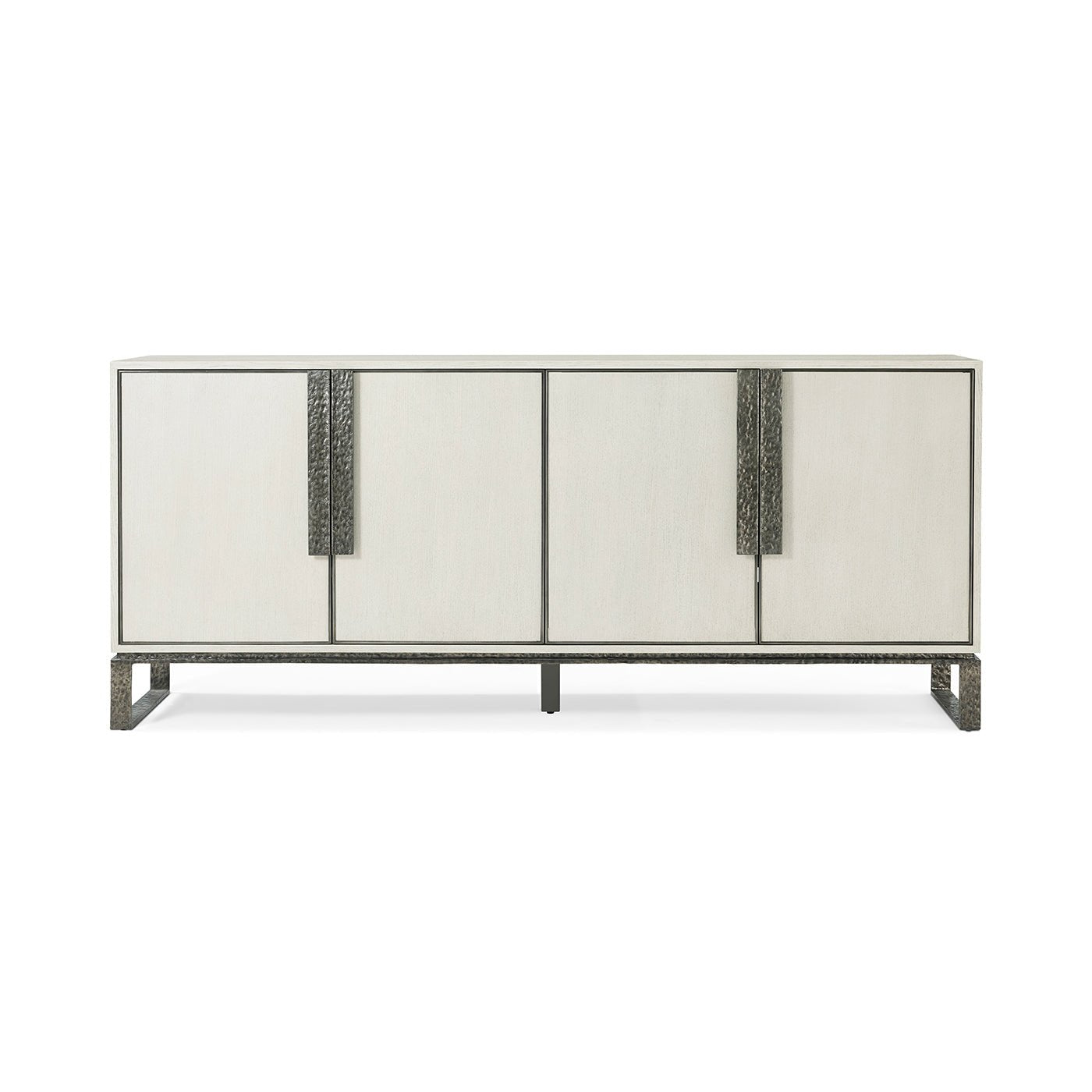 Meuble multimédia industriel moderne blanc