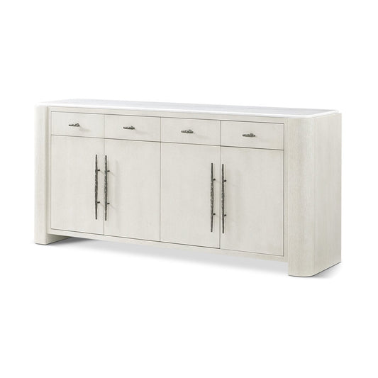 Buffet moderne blanc et organique
