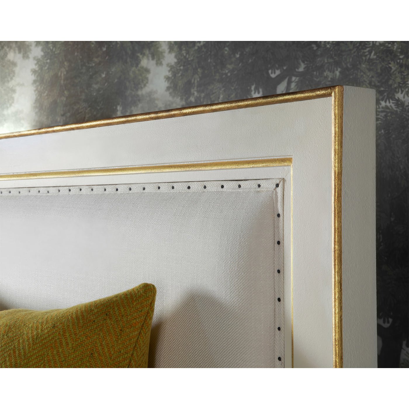 White Painted King Platform Bed