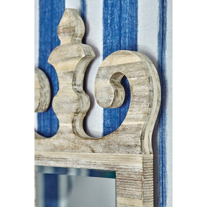 Whitewash Classic Scroll Mirror